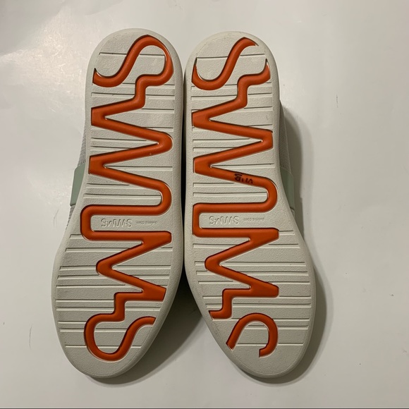 SWIMS Mens Luca Stone Toe Lace Up Low Top Sneakers Shoe Size 9 runs Big = To 10 - Picture 6 of 12